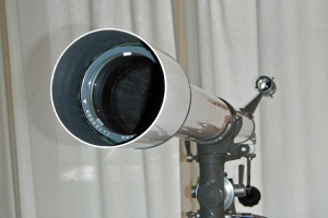 The 80 mm Polaroscope refractor certainly has a certain presence.