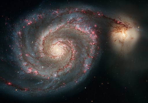 A NASA image of M51 and NGC5194. 