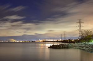 The Burlington Waterfront in December 2013, photographed early on e morning.